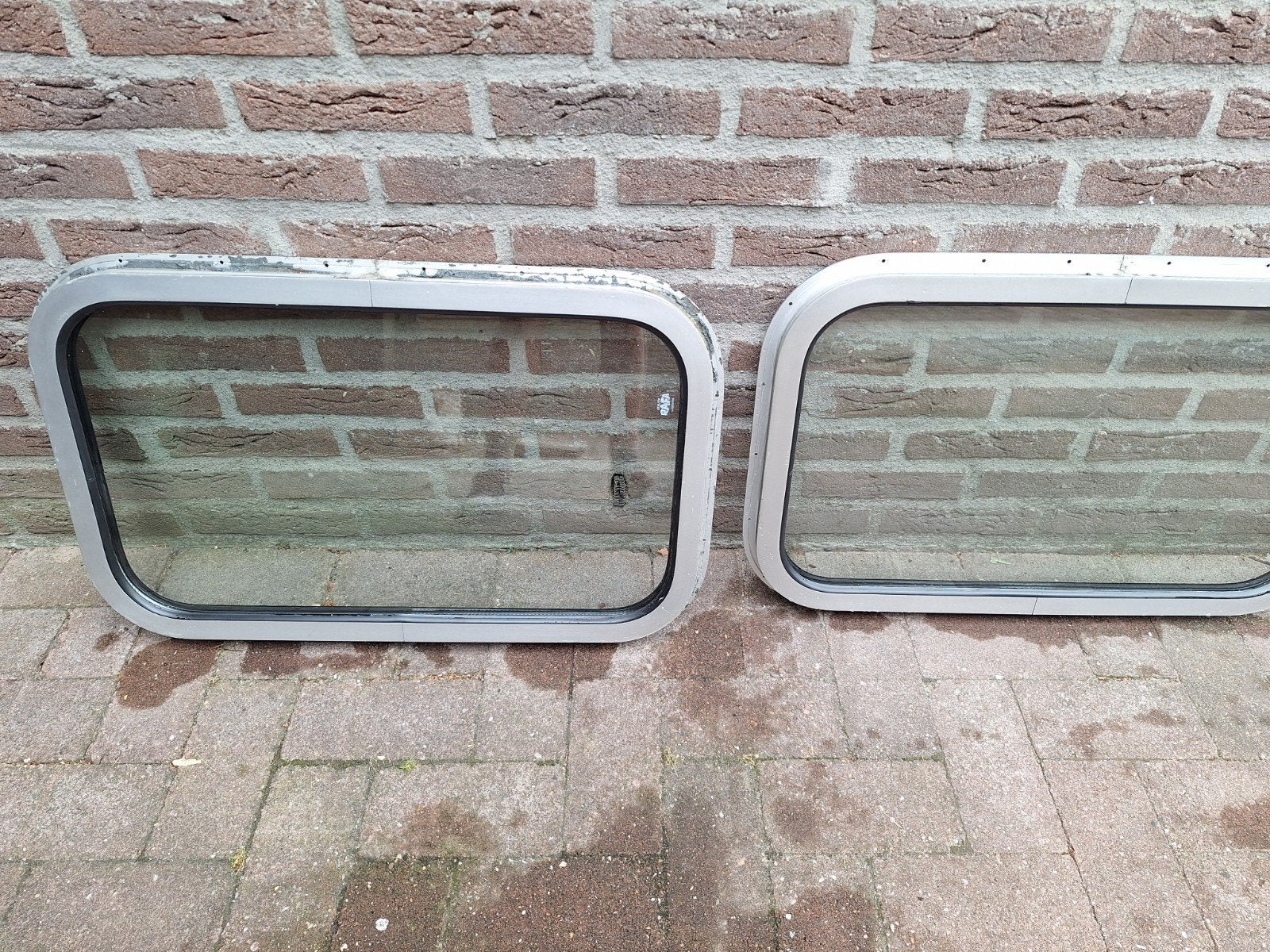 Dubbelglas ramen 70x43.5 cm van boot (Rafa), Ophalen, Gevelraam of Ruit, Gebruikt, Minder dan 80 cm