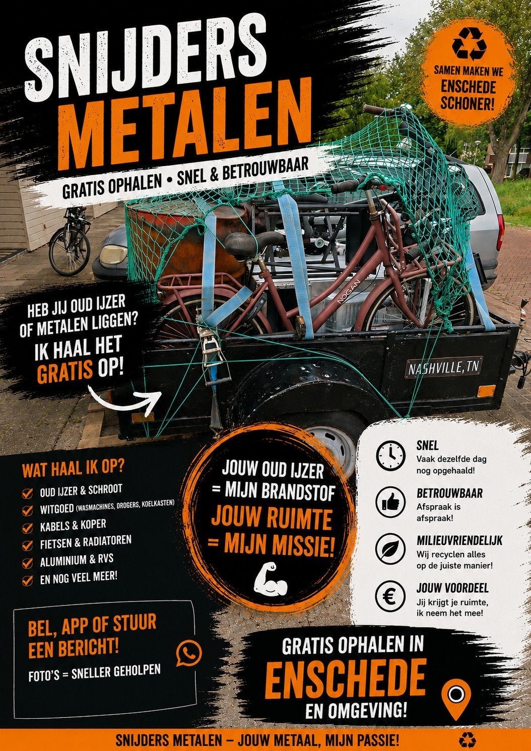 Oud ijzer en metalen, Ophalen of Verzenden