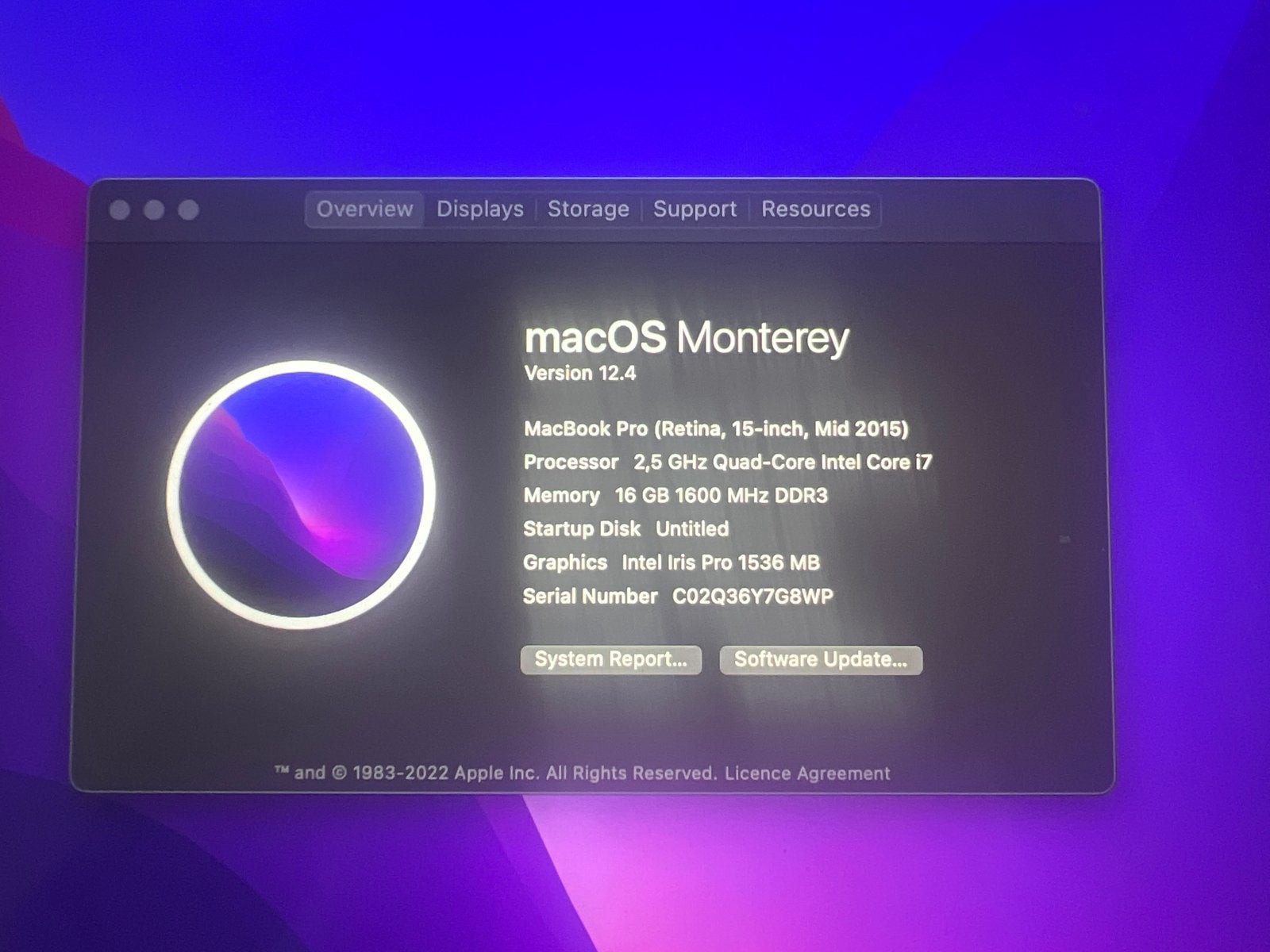 Foto 2 van MacBook Pro 2015 15 inch 16GB RAM 500GB opslag