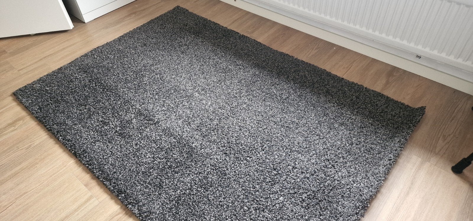 vloerkleed ALHEDE 133x195 cm zwart, Ophalen