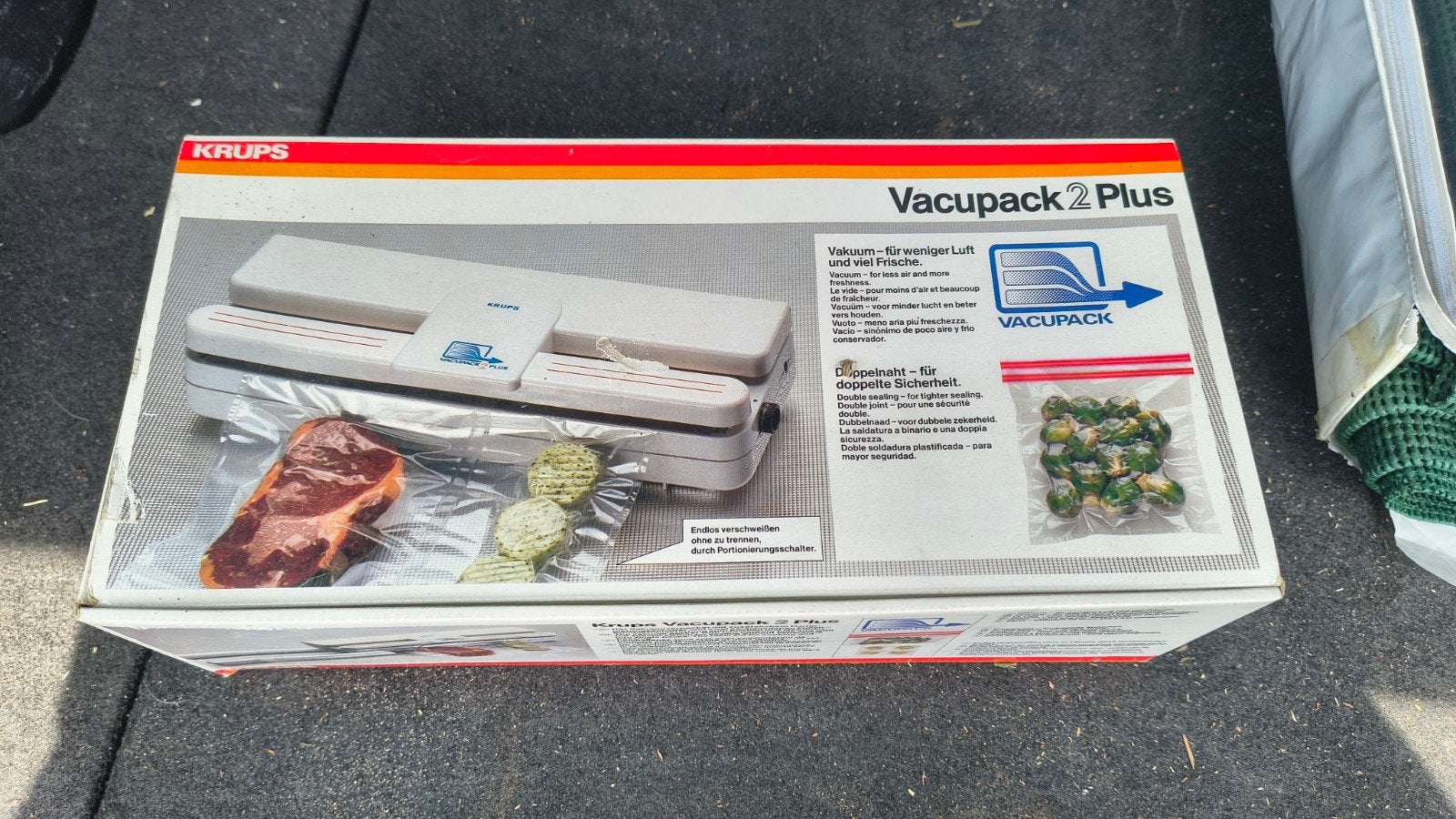 KRUPS Vacupack 2 Plus Vacuümapparaat, Huis en Inrichting, Kunststof, Ophalen of Verzenden, Wit, Overige merken