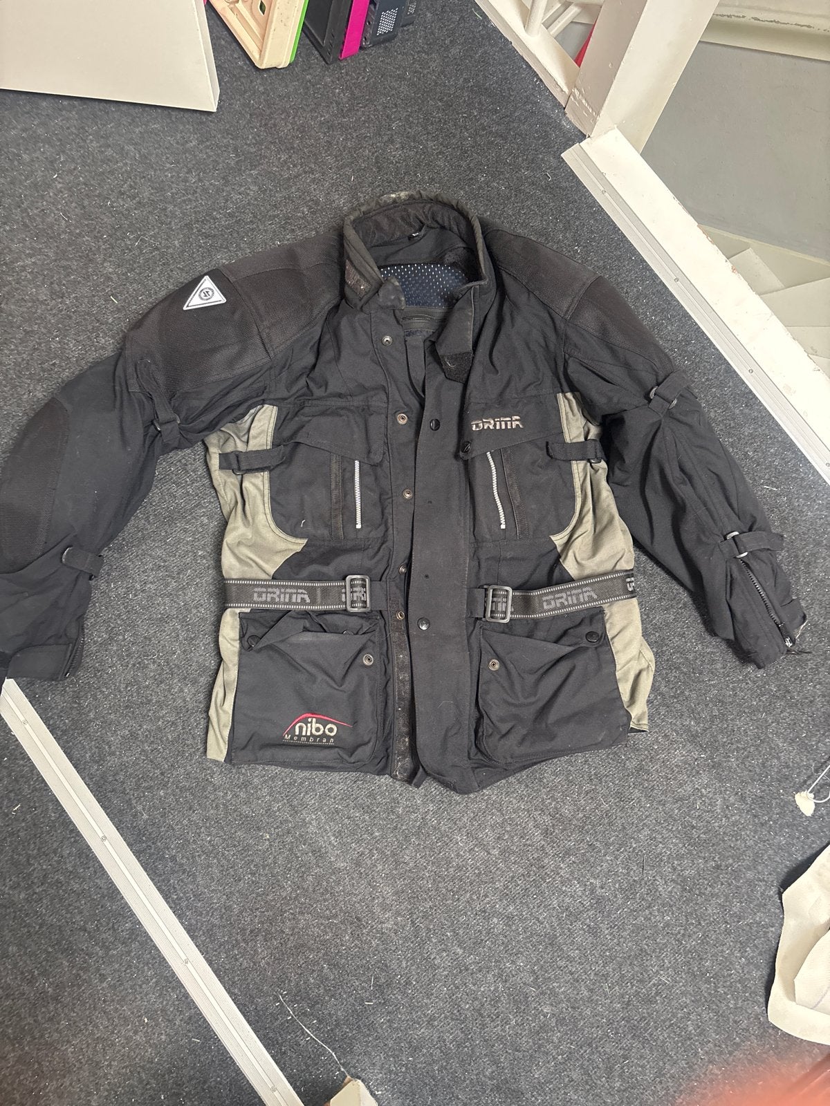 Motorjas XXL met bescherming - Prima staat, Motoren, Ophalen, Tweedehands, Heren, Jas | textiel