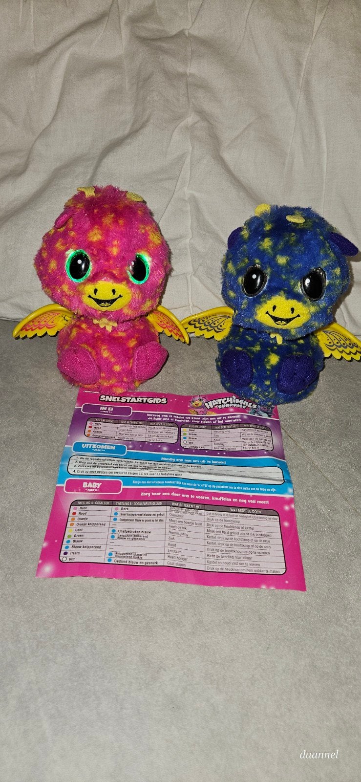 Tweeling Hatchimals in prima staat, Ophalen of Verzenden, Zo goed als nieuw, Jongen of Meisje