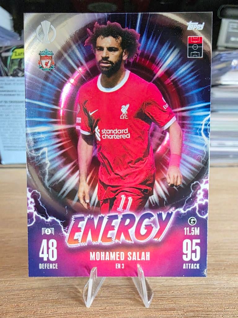 Mohamed Salah Energy Topps Match Attax Champions League, Ophalen of Verzenden