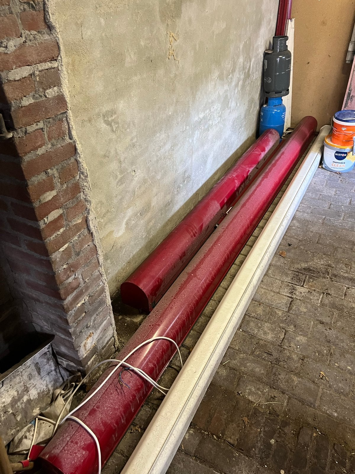 Op maat gemaakte rolluiken in goede staat, Doe-het-zelf en Verbouw, Rolluiken, Ophalen, Gebruikt, Overige kleuren, 200 cm of meer