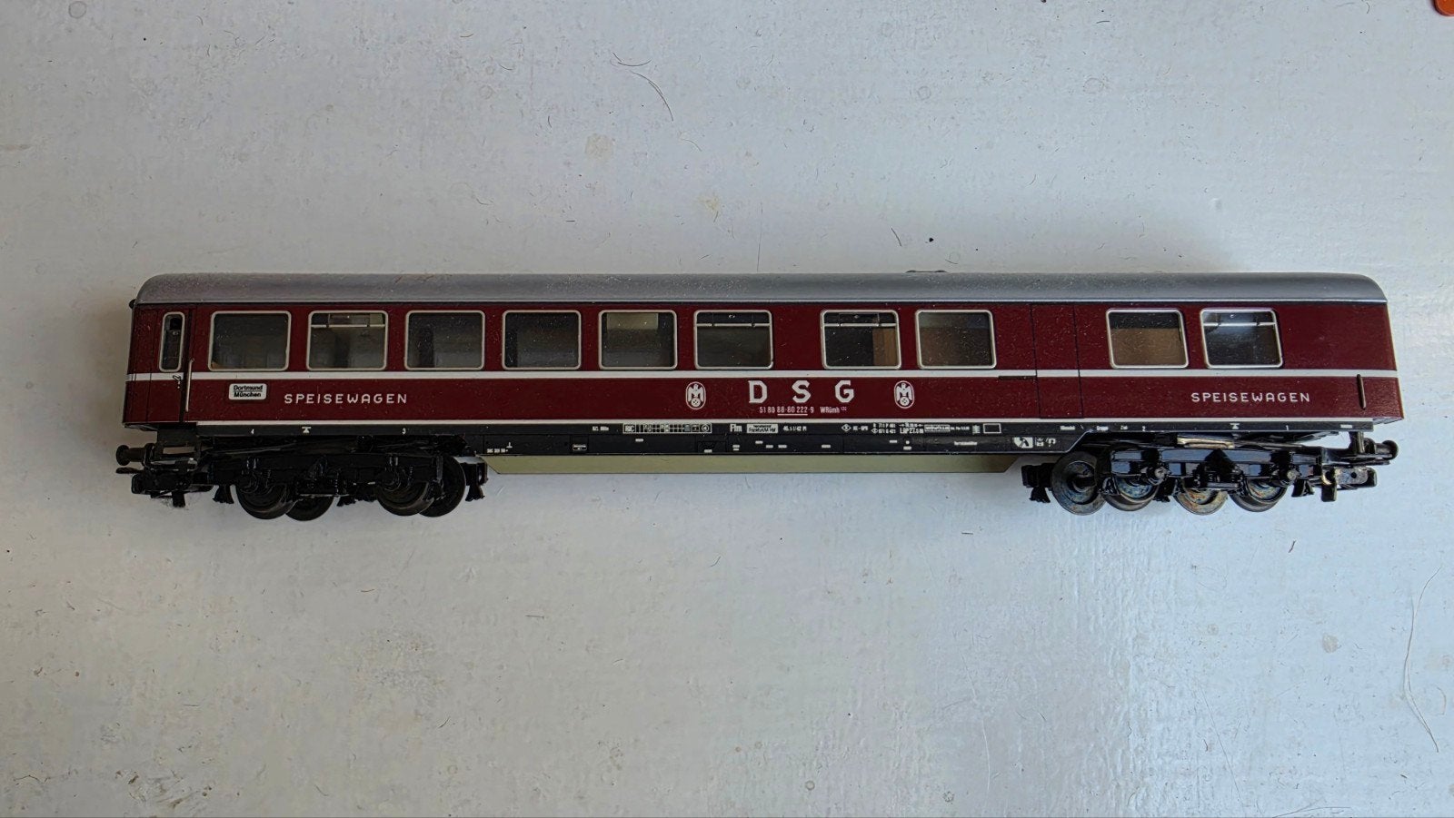 DSG Speisewagen - Modelspoorwagon, Overige merken, Gebruikt, Gelijkstroom of Wisselstroom, Wagon
