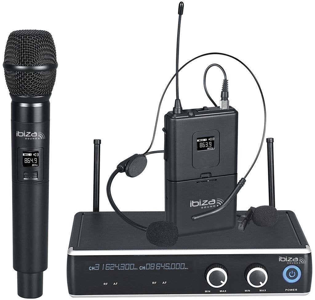 Draadloze headset UHF en 1 hand microfoon 863.9 & 864.9MHZ, Muziek en Instrumenten, ., Overige typen, Nieuw, Ophalen of Verzenden