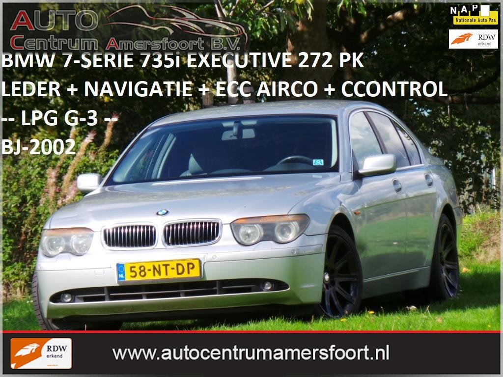 BMW 7-serie 735i Executive ( LPG G-3 + INRUIL MOGELIJK ), Auto's, Automaat, Dealer onderhouden, Achterwielaandrijving, Gebruikt