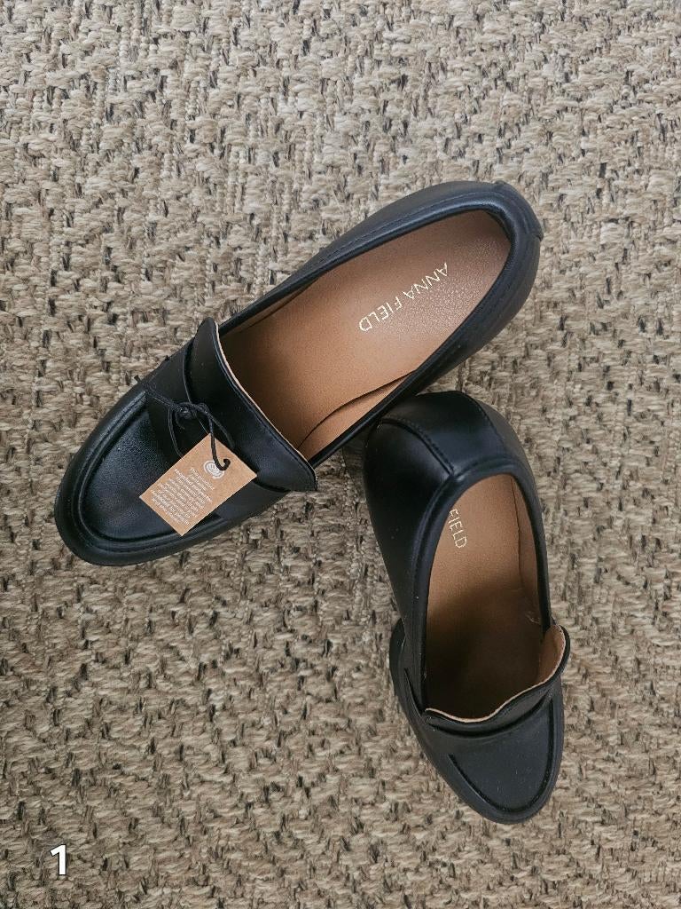 Nieuwe zwarte dames loafers – Anna Field – maat 38, Verzenden, Zwart, Nieuw, Pumps