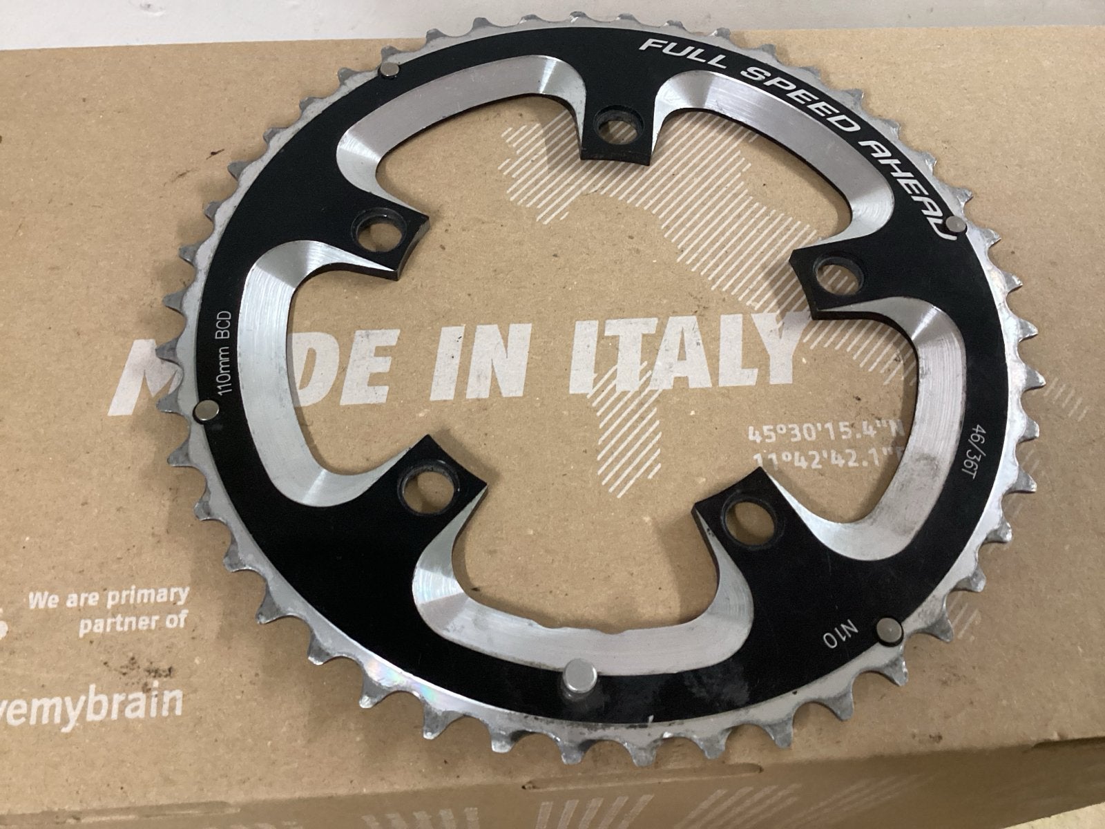 FSA Kettingblad 46/36T 110mm BCD - Zo goed als nieuw, Fietsen en Brommers, Verzenden, Zo goed als nieuw, Derailleur of Ketting