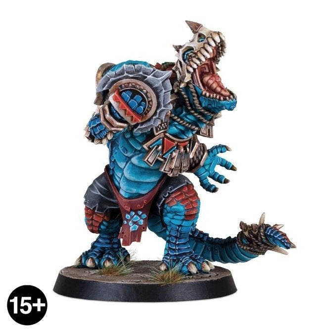 Blood Bowl Kroxigor - Lizardmen Team (deels geverfd), Figuurtje(s), Warhammer, Ophalen of Verzenden, Zo goed als nieuw