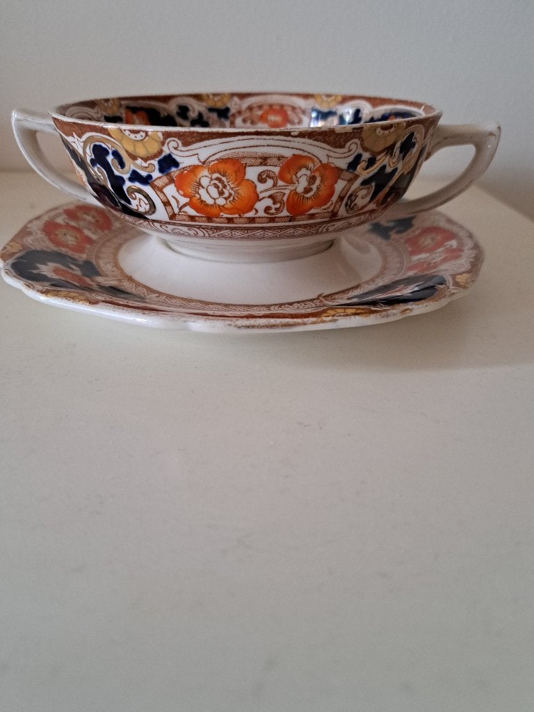 Unieke antieke kop en schotel 1920-1924 (Davenport), Ophalen of Verzenden
