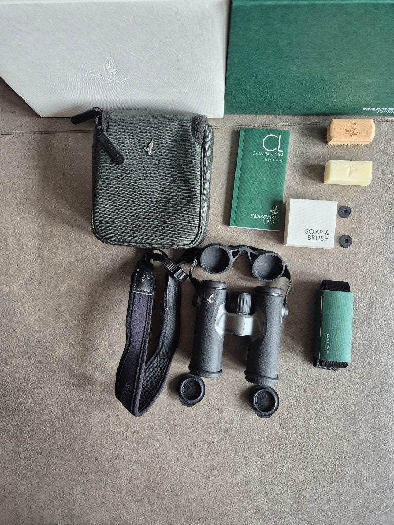 Swarovski CL Companion 10x30 verrekijker Antraciet WN, Dakkant (recht), Ophalen of Verzenden, Zo goed als nieuw, 8 tot 12x