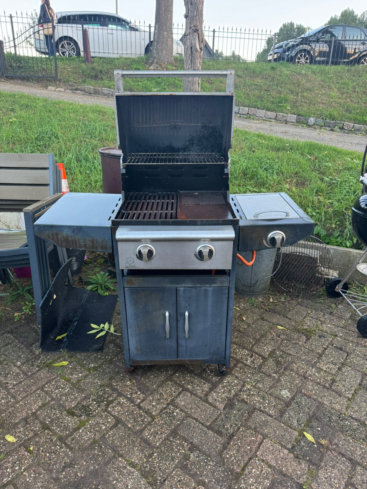 Brixto gas bbq, Ophalen, Gebruikt