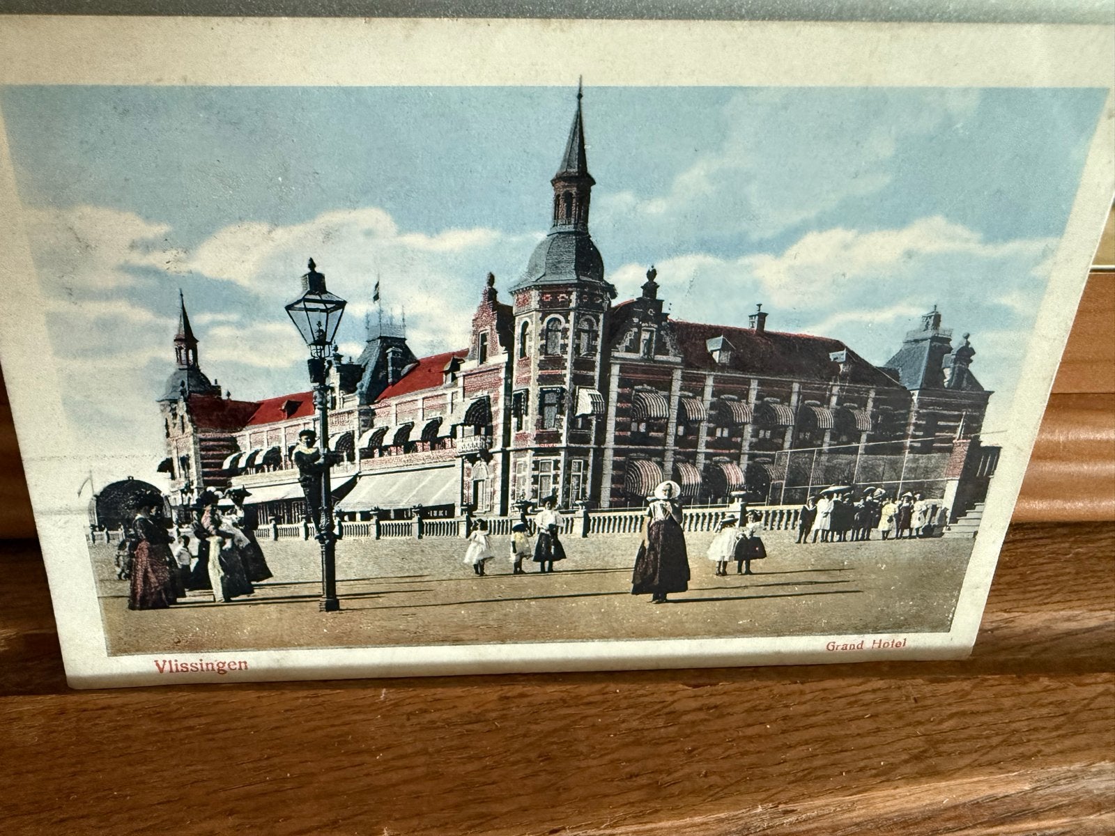 Oude Ansichtkaart Vlissingen Grand Hotel 1923, Ophalen of Verzenden, 1920 tot 1940, Gelopen, Zuid-Holland