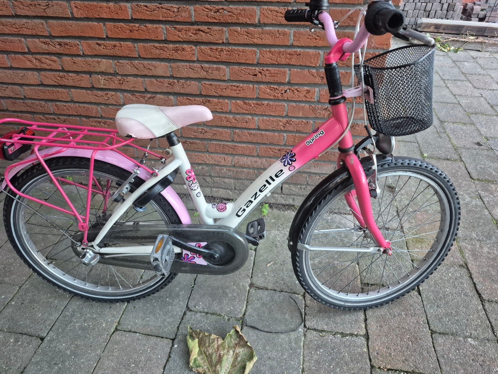 Meisjesfiets 22 inch, Ophalen, 22 inch, Gebruikt, Velgrem