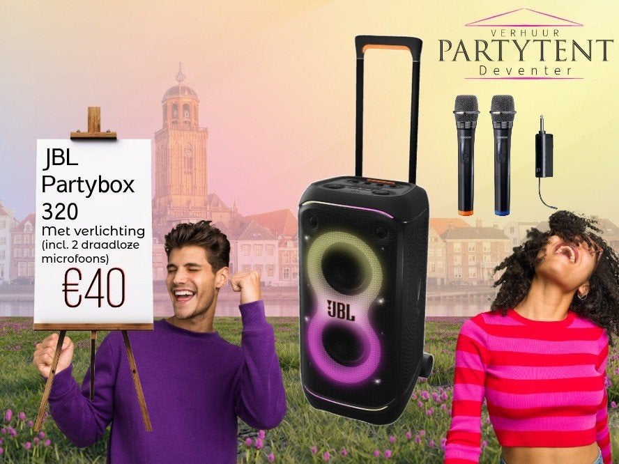 JBL Partybox 320 huren voor feestelijke muziekbeleving, Ophalen, Nieuw, Overige