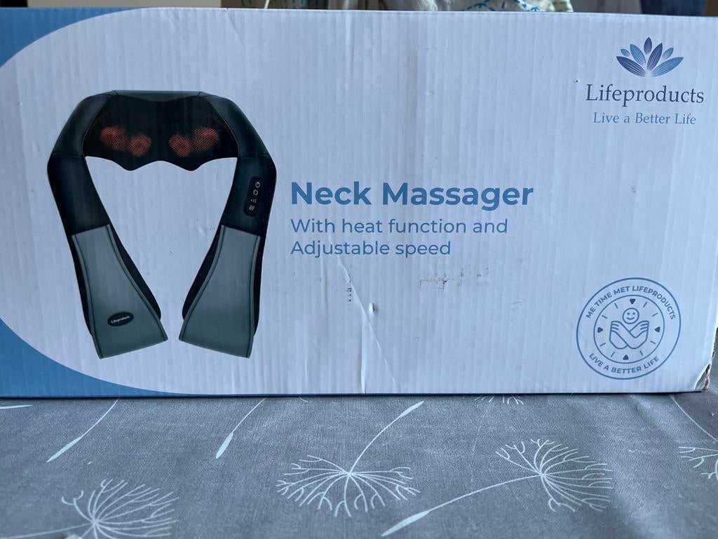Lifeproducts Nek Massager - Oplader ontbreekt, Ophalen of Verzenden, Nieuw, Massagestoel of Kussen