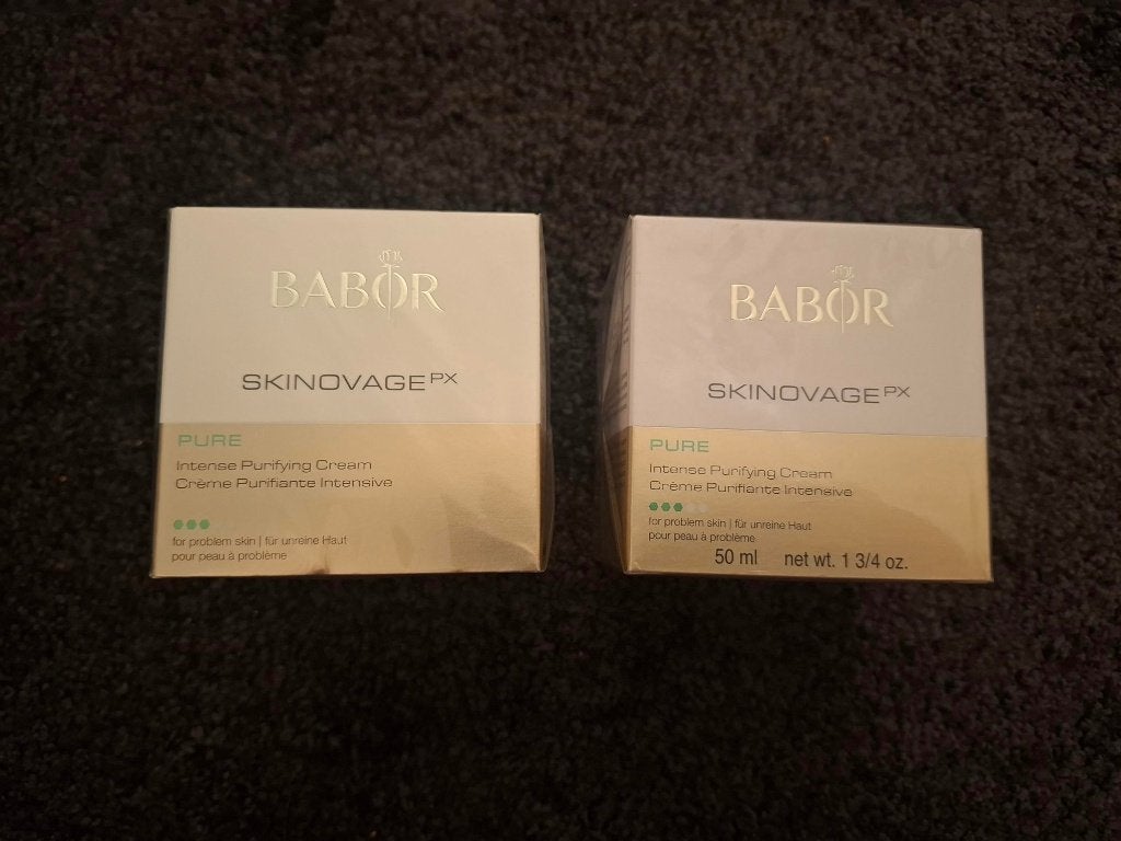 2 nieuwe verpakkingen BABOR pure intense purifying cream, Ophalen of Verzenden, Nieuw, Gehele gezicht, Verzorging