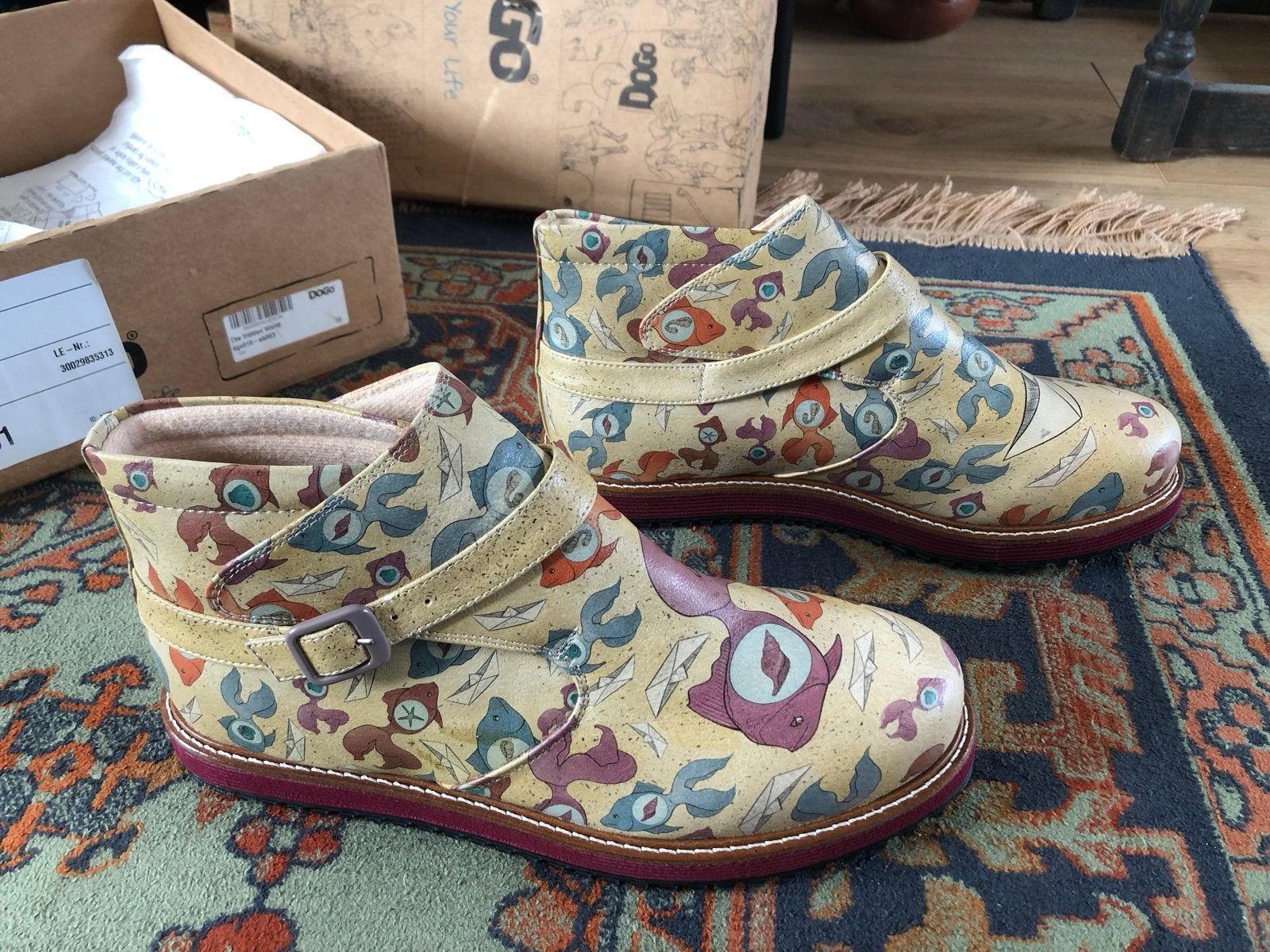DOGO Shoes 'The Paper Boat' Enkellaarzen - Maat 39, Kleding | Dames, Overige kleuren, Lage of Enkellaarzen, Nieuw, Ophalen of Verzenden