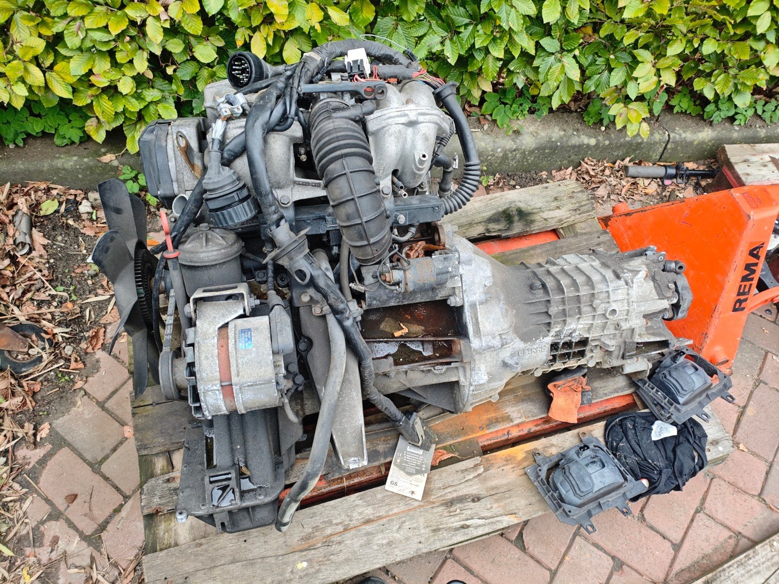 BMW M40 Motor met Getrag 240 Versnellingsbak, Ophalen of Verzenden, Gebruikt, BMW