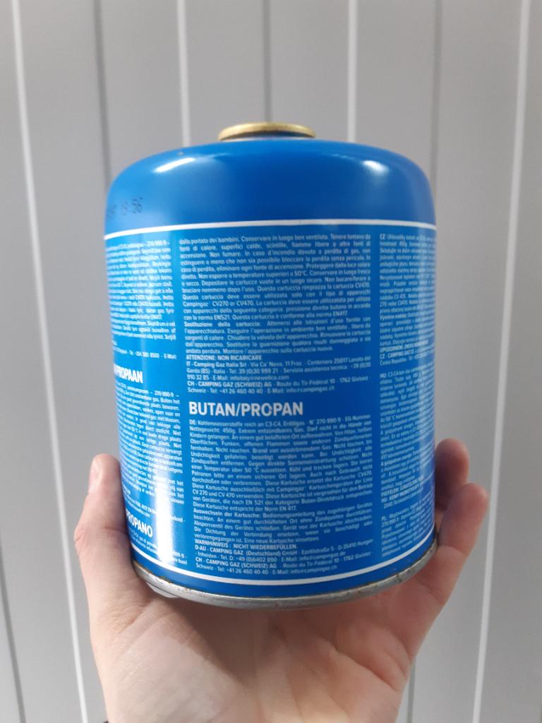 Campingaz gasblik, Caravans en Kamperen, Kampeeraccessoires, Ophalen of Verzenden, Gebruikt