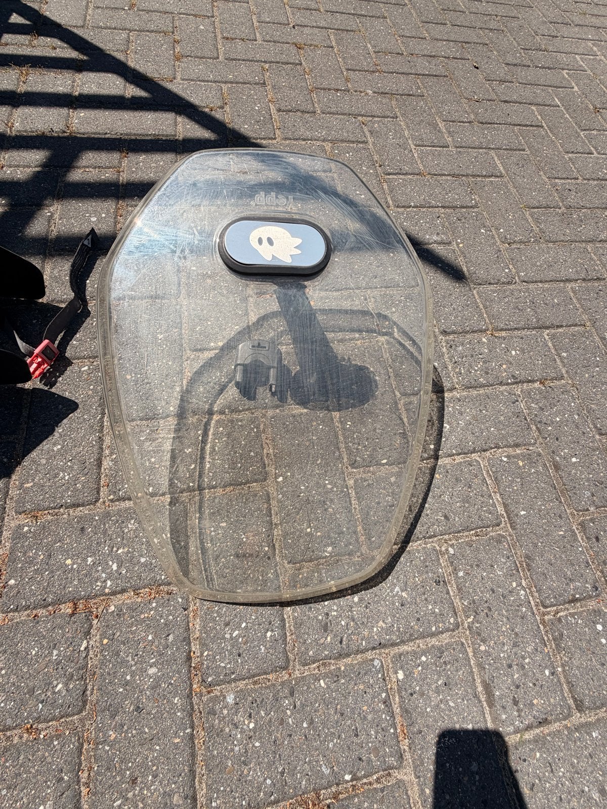 Yepp Voorzitje met windscherm, Fietsen en Brommers, Fietsaccessoires | Fietsstoeltjes, Ophalen, Gebruikt, Voorzitje