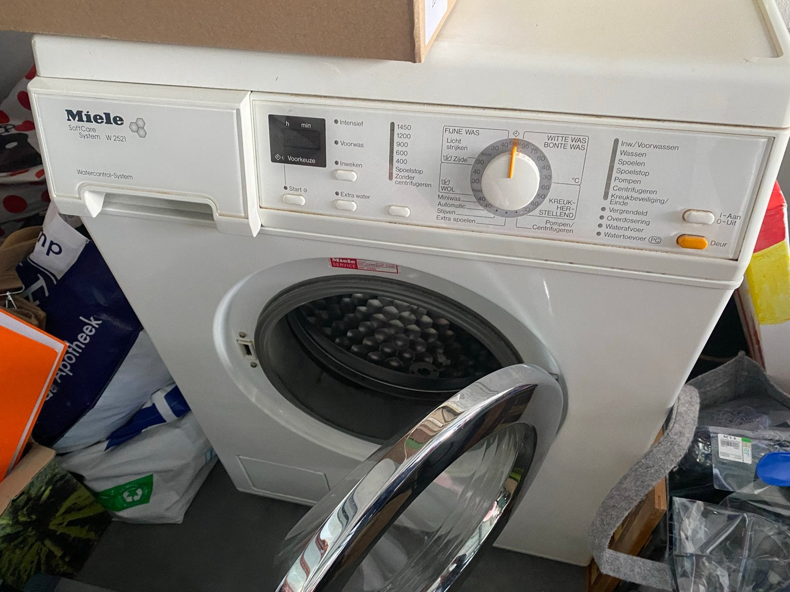 Miele SoftCare System W 2521 Wasmachine - Voorlader, Gebruikt, Ophalen of Verzenden, Voorlader, Wolwasprogramma