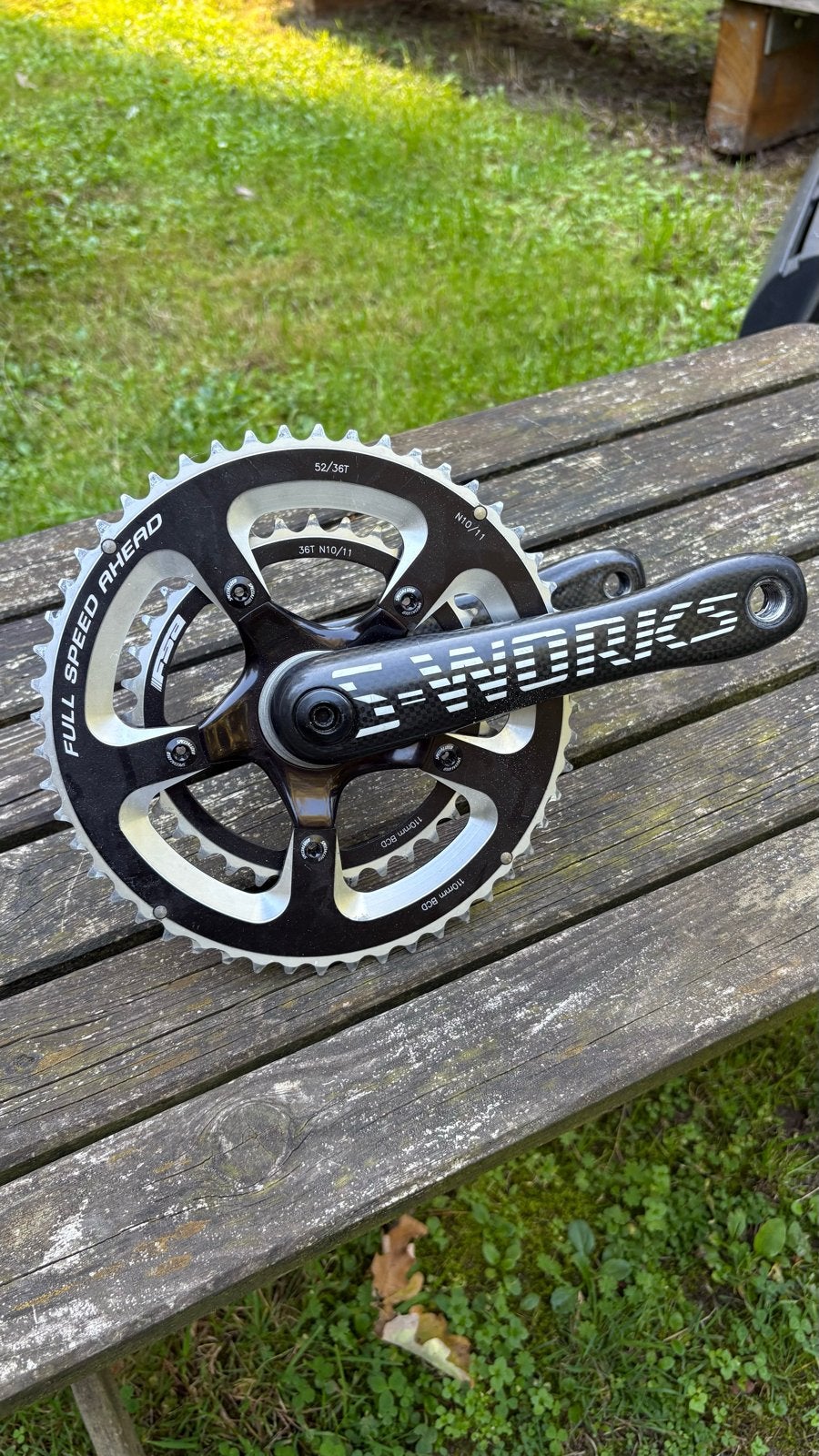 S-Works Carbon Crankstel met FSA Kettingbladen 52/36T, Crankstel of Pedalen, Ophalen of Verzenden, Zo goed als nieuw, Racefiets