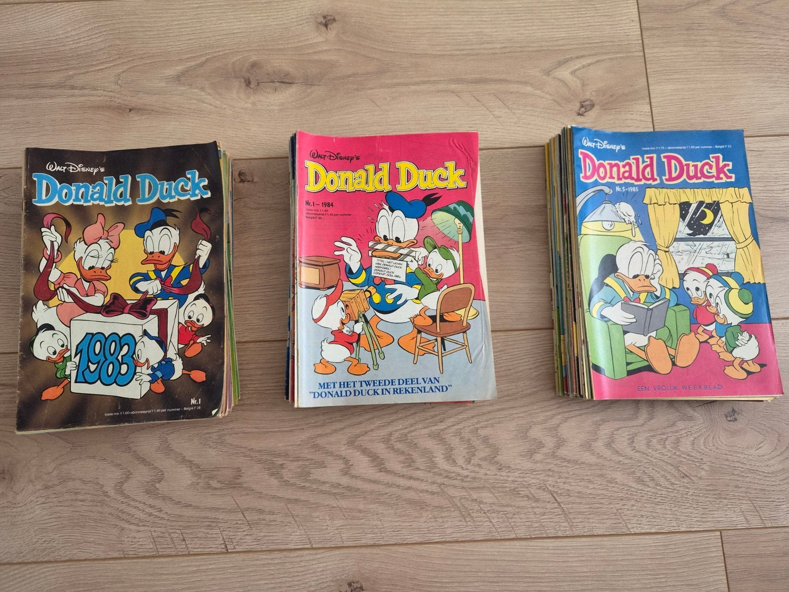 Donald duck weekblad jaargangen 1983 t/m 1985, Boeken, Meerdere stripboeken, Ophalen, Gelezen, Walt Disney  Donald duck