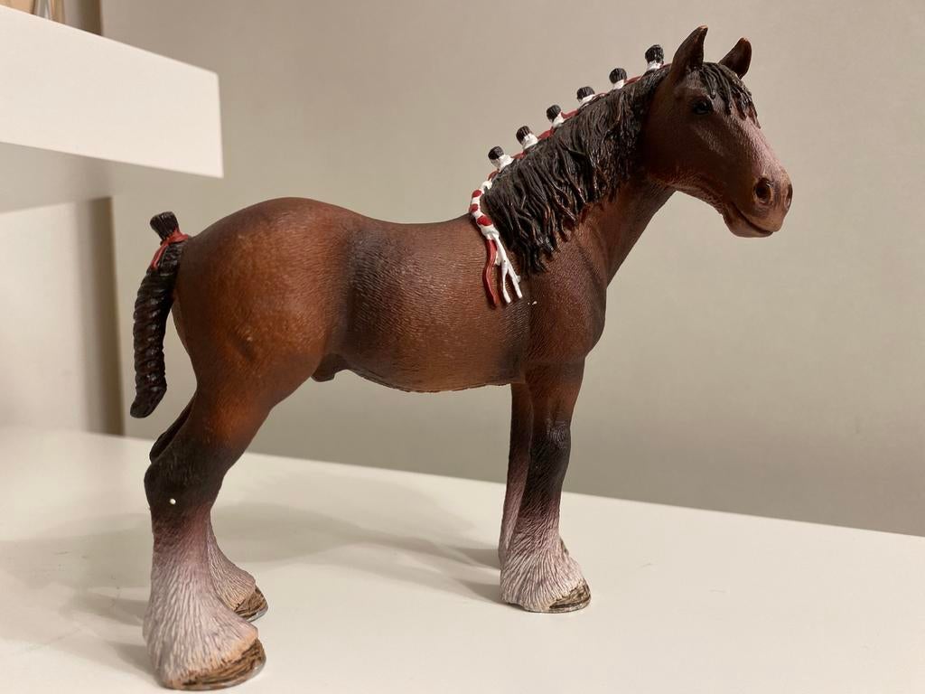 Schleich Clydesdale Ruin ~ 13808, Ophalen of Verzenden, Zo goed als nieuw, Paard, Beeldje of Figuurtje