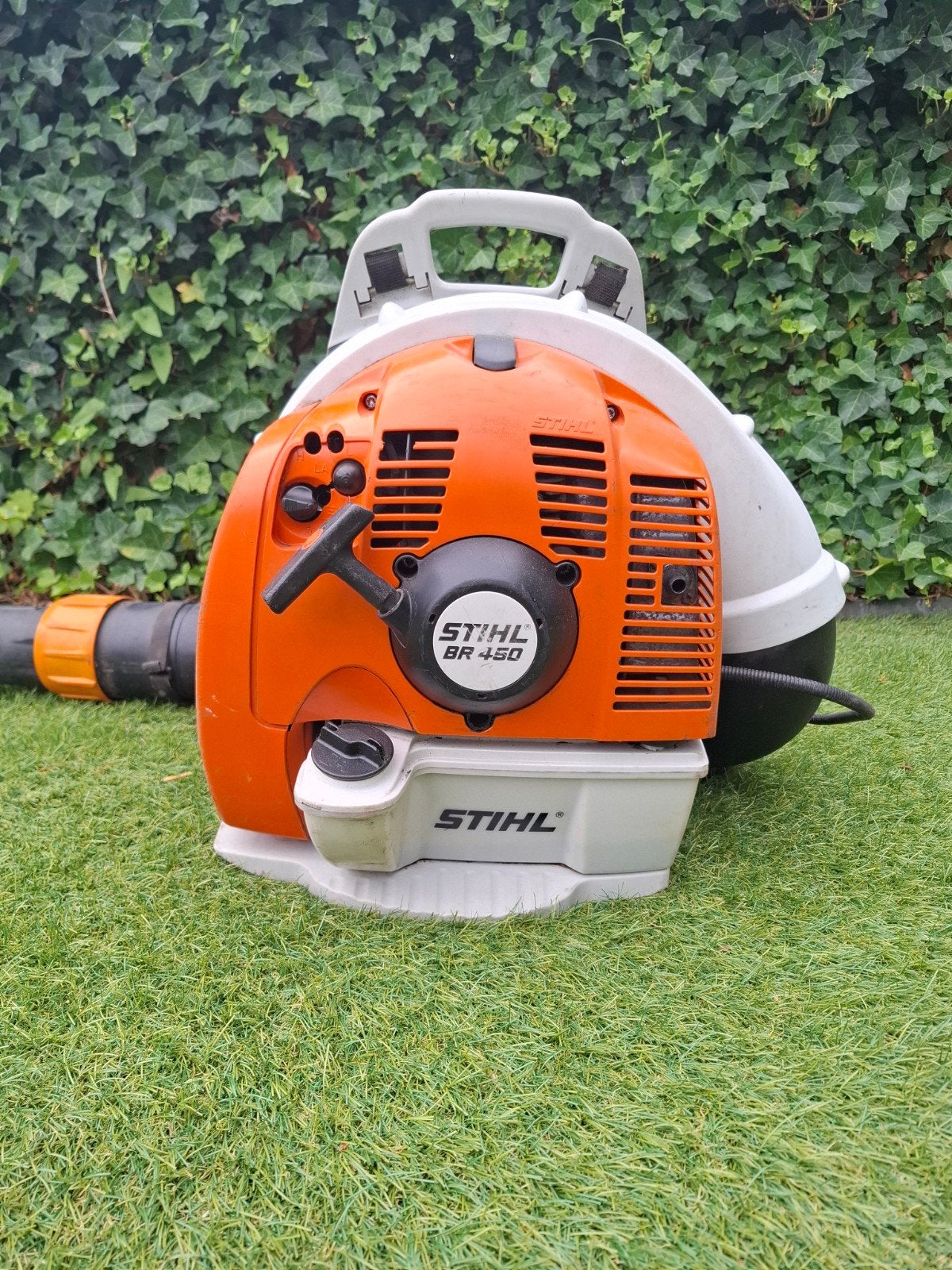 ✅️ Stihl br 450 bladblazer, Tuin en Terras, Gebruikt, Ruggedragen, Ophalen of Verzenden, Stihl