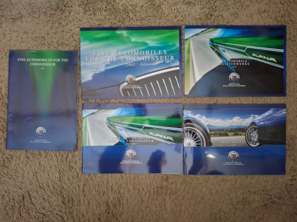 Lot autofolders Alpina BMW, Boeken, Verzenden, Zo goed als nieuw, BMW