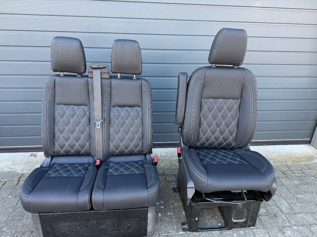 Stoel en Bank  met zwart leer Voor ford custom tot 2023, Auto-onderdelen, Interieur en Bekleding, Ophalen, Nieuw, Ford