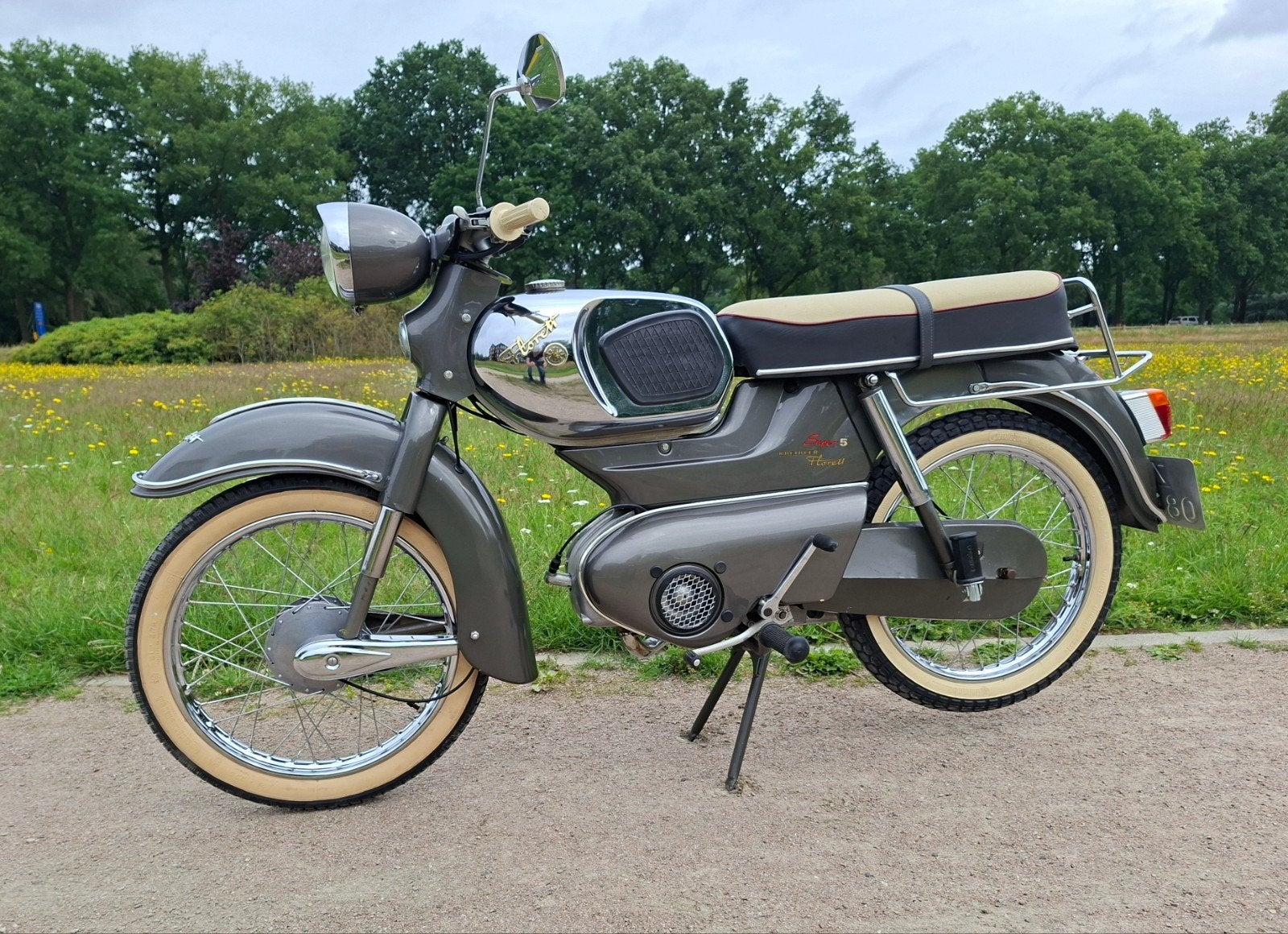 Kreidler Florett super 5  K54/5 met motorkenteken uit 1966, Maximaal 45 km/u, 49 cc, 5 versnellingen, Ophalen