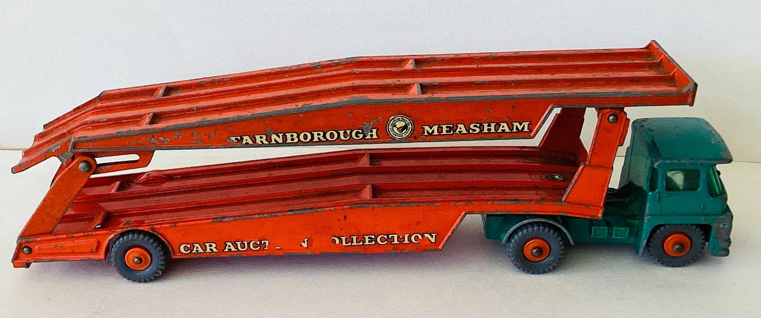 Matchbox K-8 Guy Warrior Farnborough Oplegger Truck,, Ophalen, Zo goed als nieuw, Auto, Matchbox