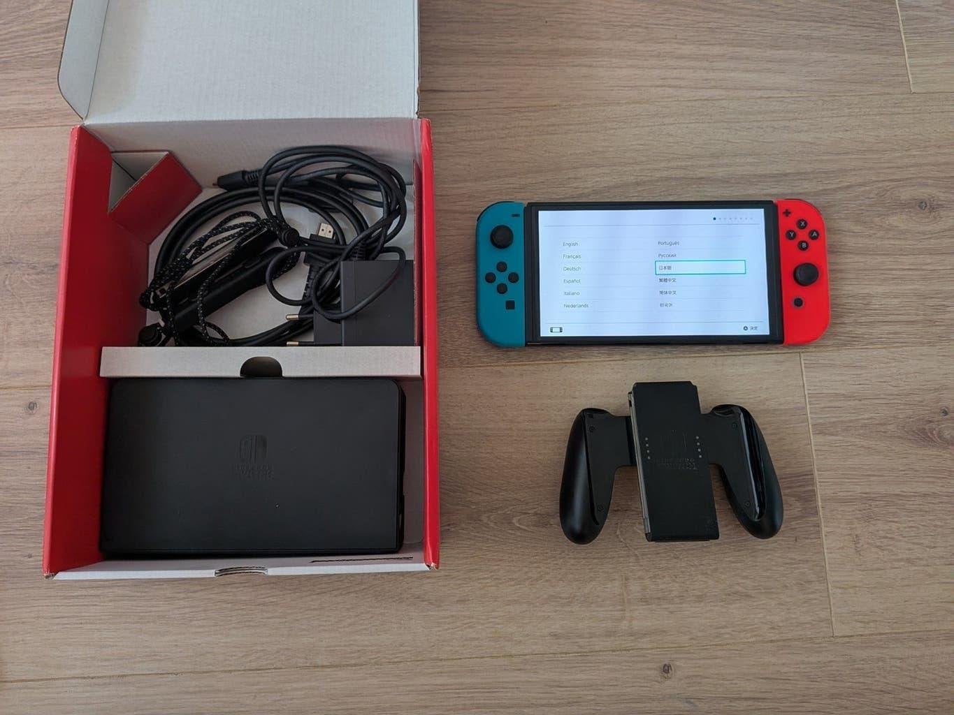 Nintendo Switch OLED - Zo goed als nieuw, compleet in doos, Ophalen of Verzenden, Zo goed als nieuw, Met 2 controllers, Switch OLED