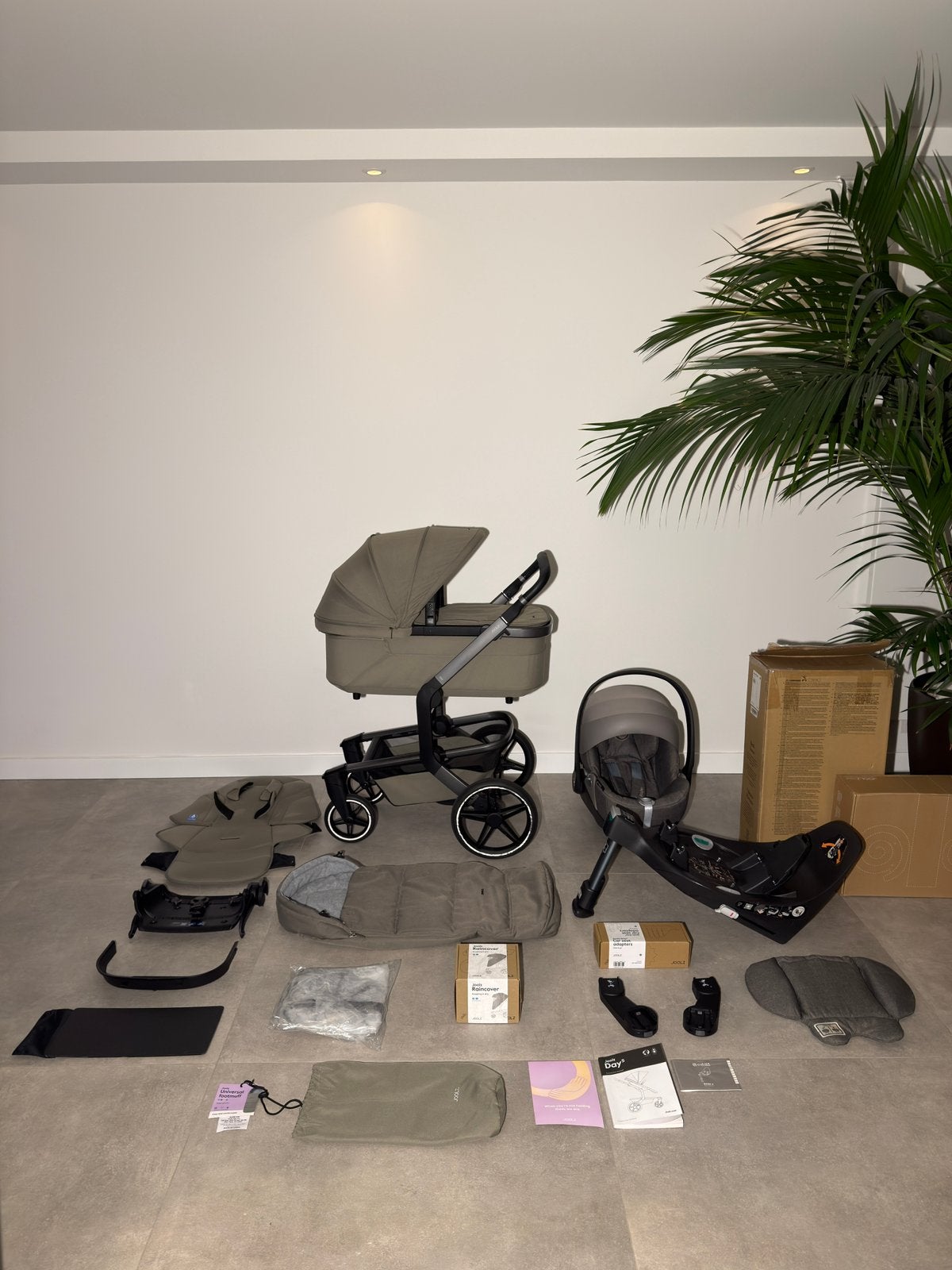 Joolz Day 5 Sage Green | Als Nieuw | Cybex + draaibare base, Ophalen, Zo goed als nieuw, Overige merken