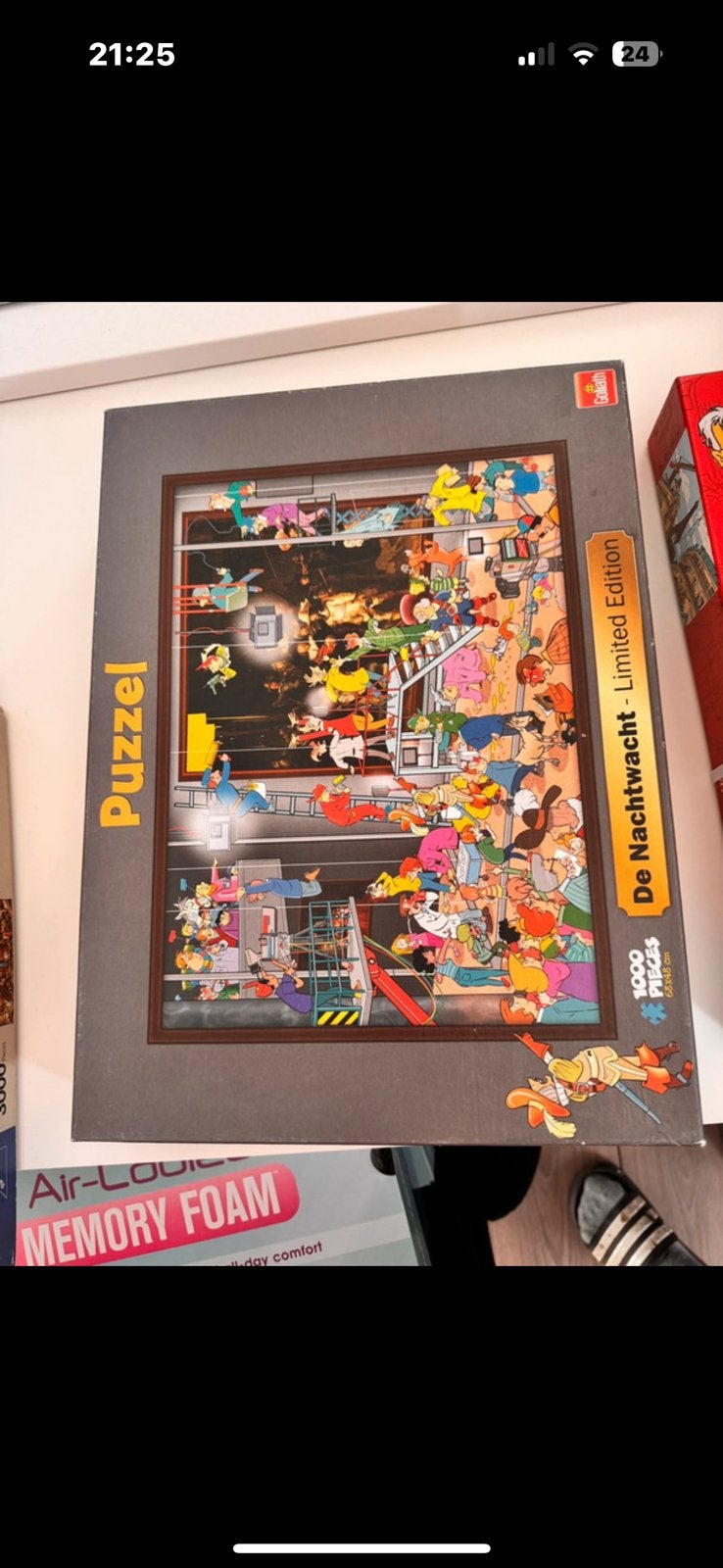 Puzzel de nachtwacht limited edition, Ophalen of Verzenden, 500 t/m 1500 stukjes, Gebruikt, Legpuzzel
