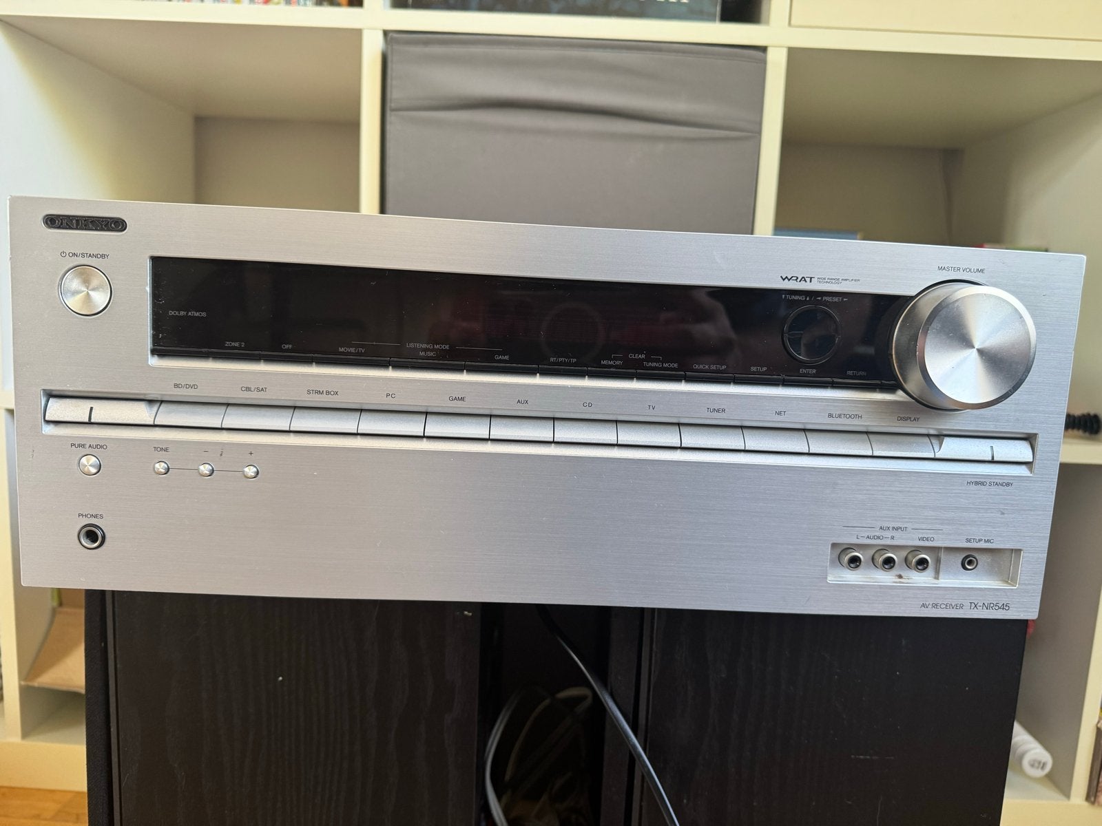 Onkyo NR545 7.2 netwerk receiver met Mordaunt Short MS20 set, Gebruikt, Ophalen of Verzenden, 60 tot 120 watt, Onkyo