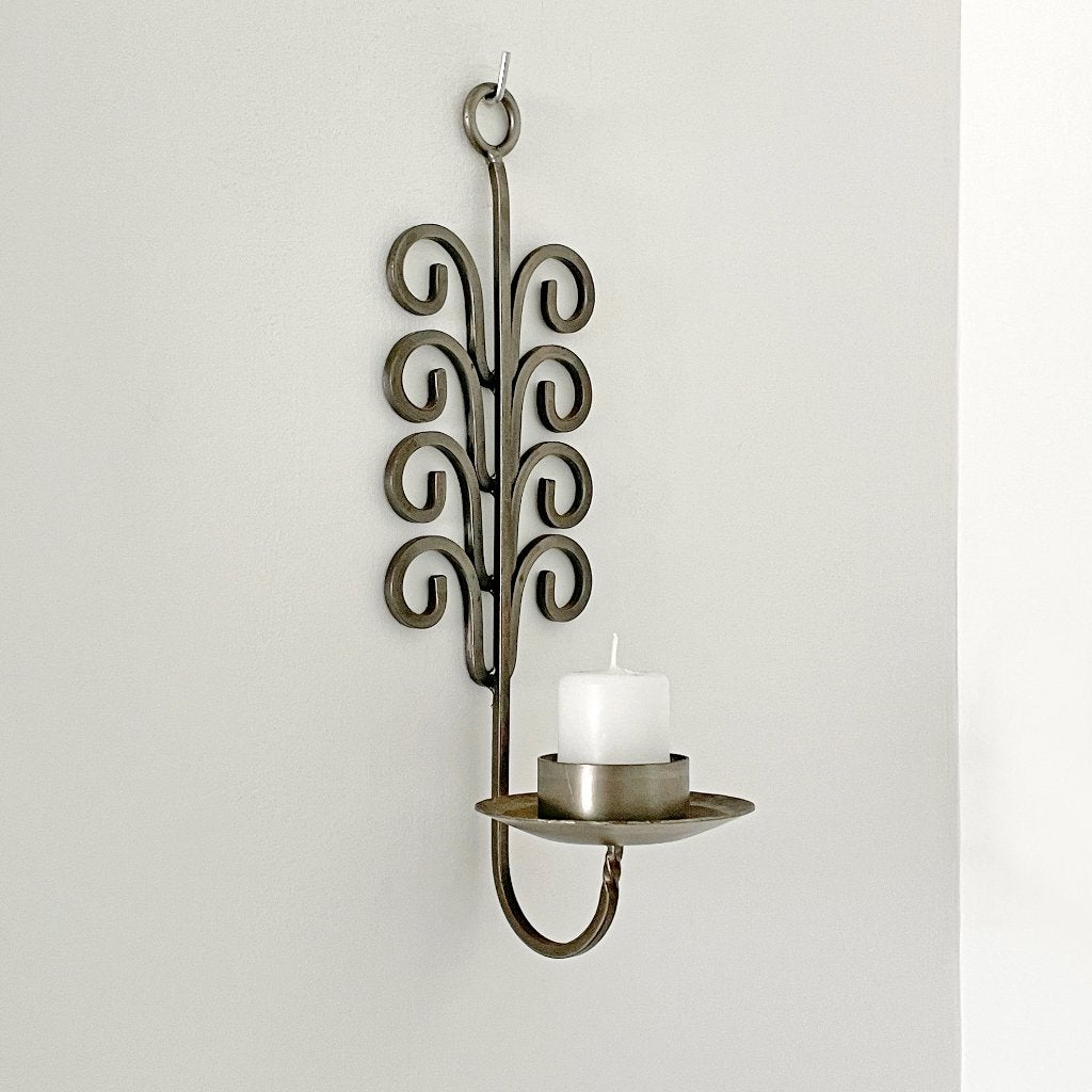 vintage Brutalist wand KANDELAAR Zweeds design Mid Century, Huis en Inrichting, Gebruikt, -, Overige merken, -