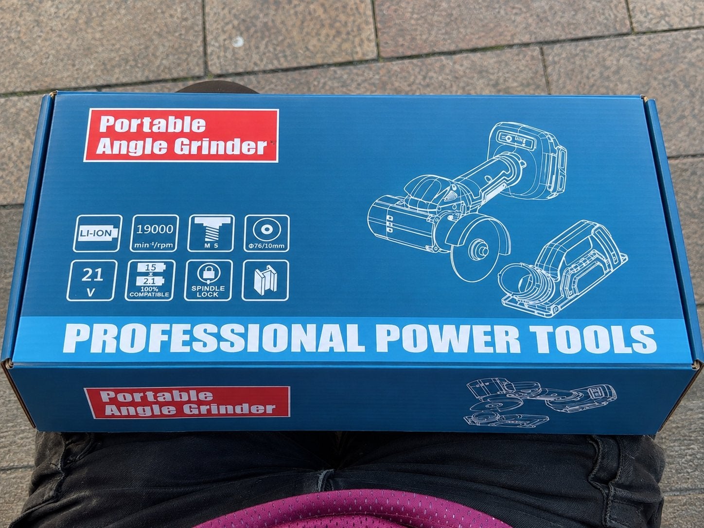 Draagbare haakse slijper - Nieuw in doos, Ophalen of Verzenden, Nieuw, Minder dan 700 watt, Haakse handslijpmachine