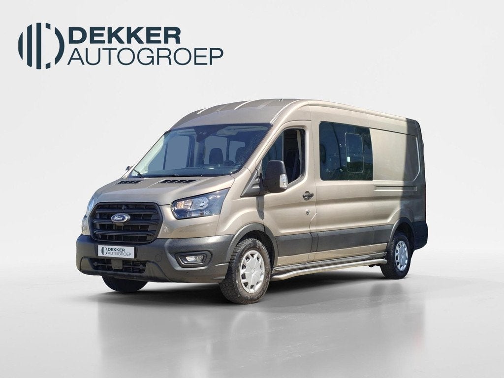 Ford Transit 350 2.0 TDCI L3H2 DC Trend 6 ZITPLAATSEN | LAT, Voorwielaandrijving, Lichtsensor, Stof, Euro 6
