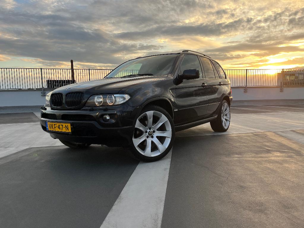 Mooie BMW X5, e53, 3.0D, 2004 - grijs kenteken / Youngtimer, Automaat, Zwart, Leder, Vierwielaandrijving