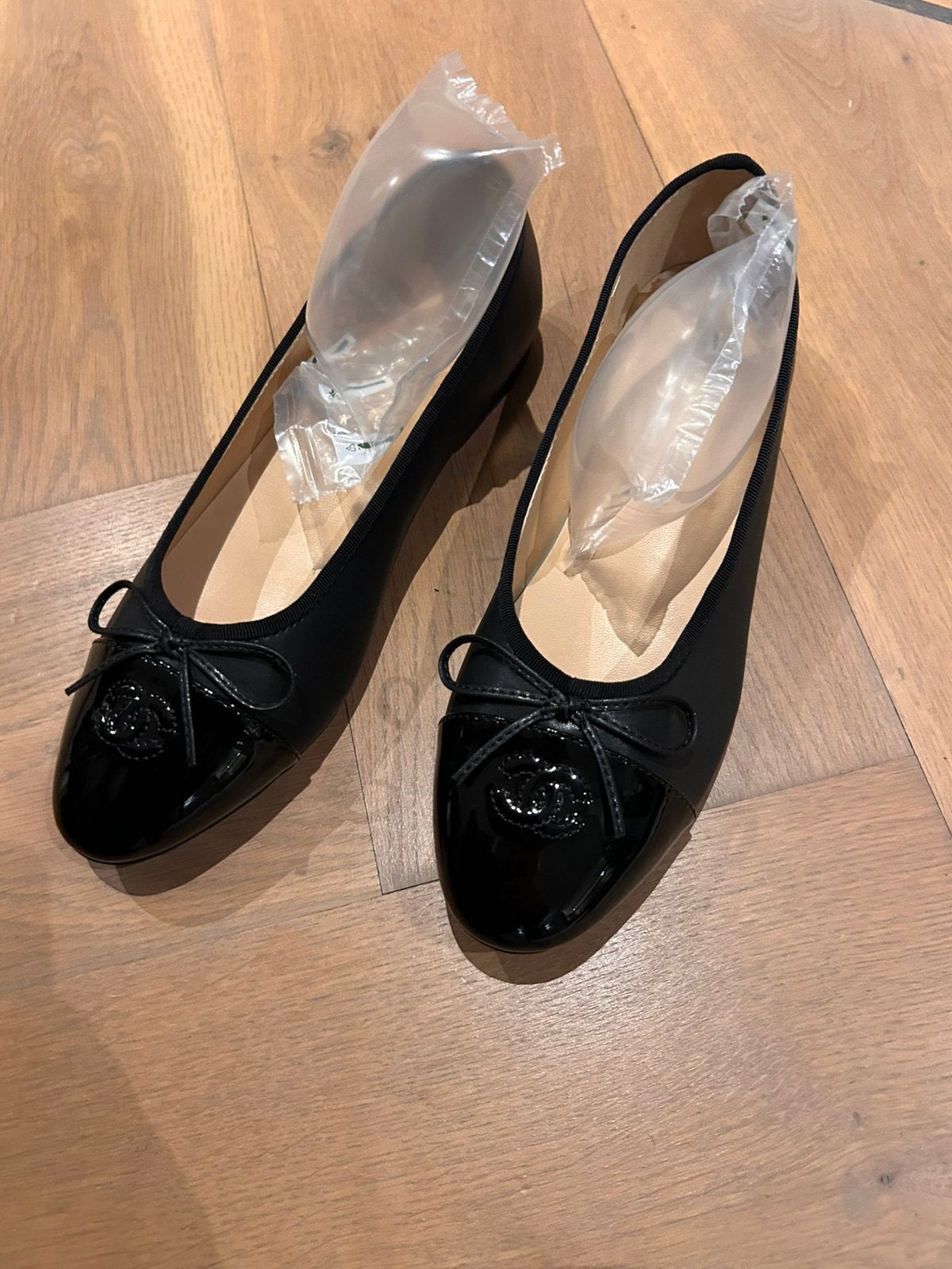 Ballerina’s zwart schoenen lak, Zwart, Nieuw, Ballerina's, Ophalen of Verzenden