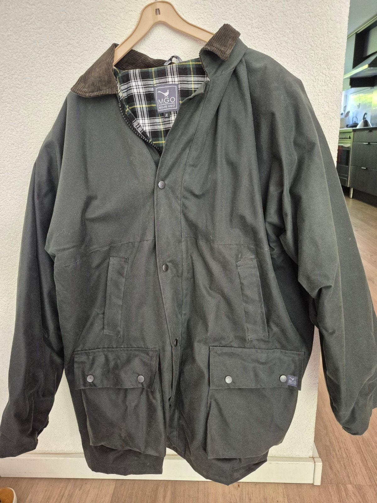 MGO Waxjas heren, Ophalen of Verzenden, Zo goed als nieuw, Maat 56/58 (XL), Groen