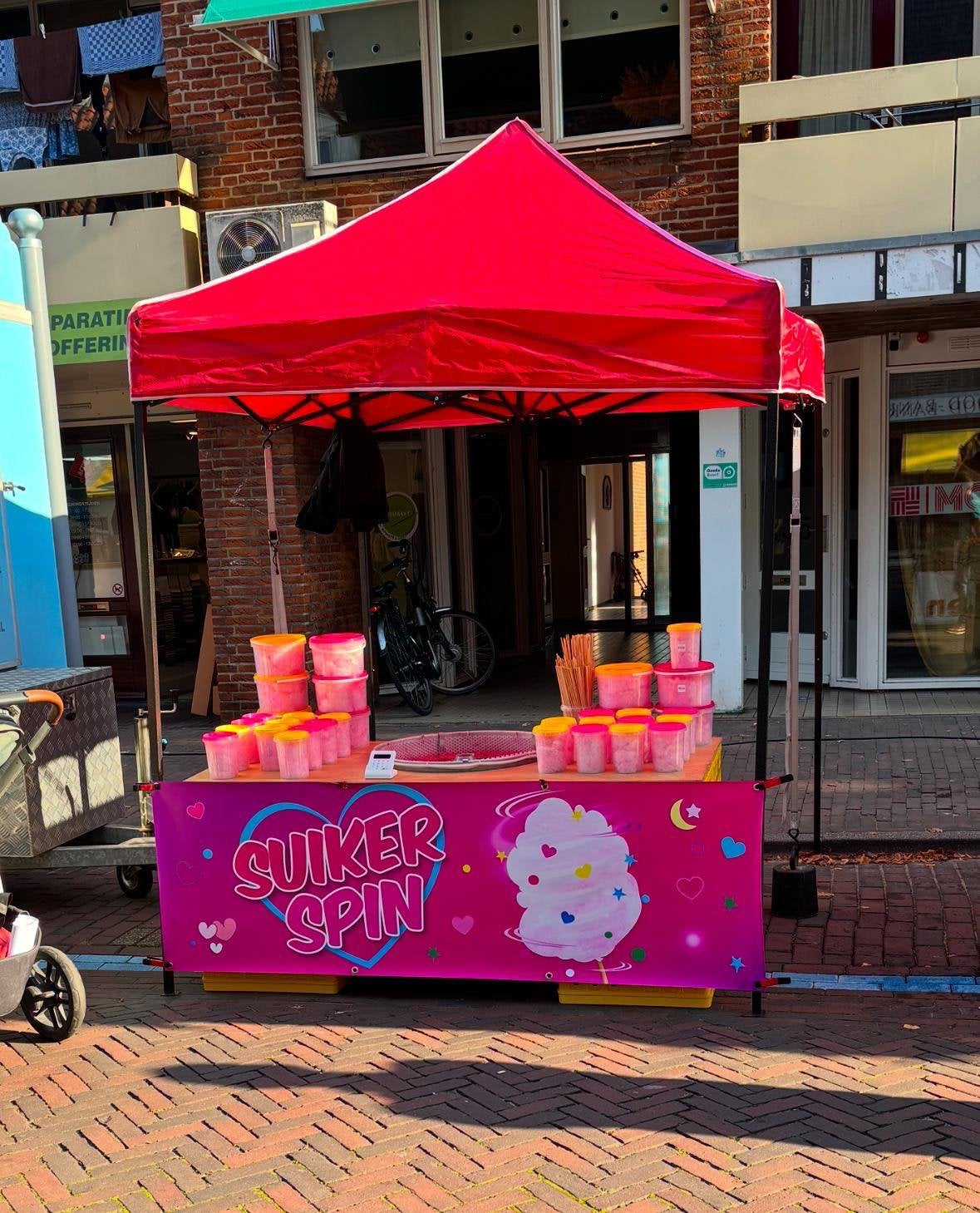 Suikerspin kraam te huur - op jou evenement!, Ophalen, Zo goed als nieuw, Overige