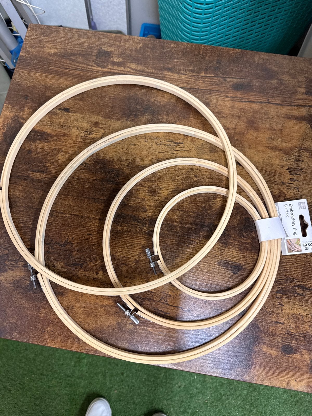 Nieuwe borduurringen set - diverse maten, Ophalen, Nieuw, Handborduren, Onderdeel of Toebehoren