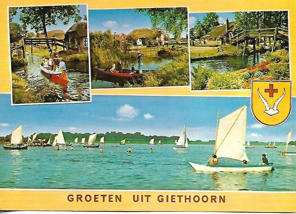 Giethoorn- -4-luik., Verzenden, 1980 tot heden, Gelopen, Overijssel