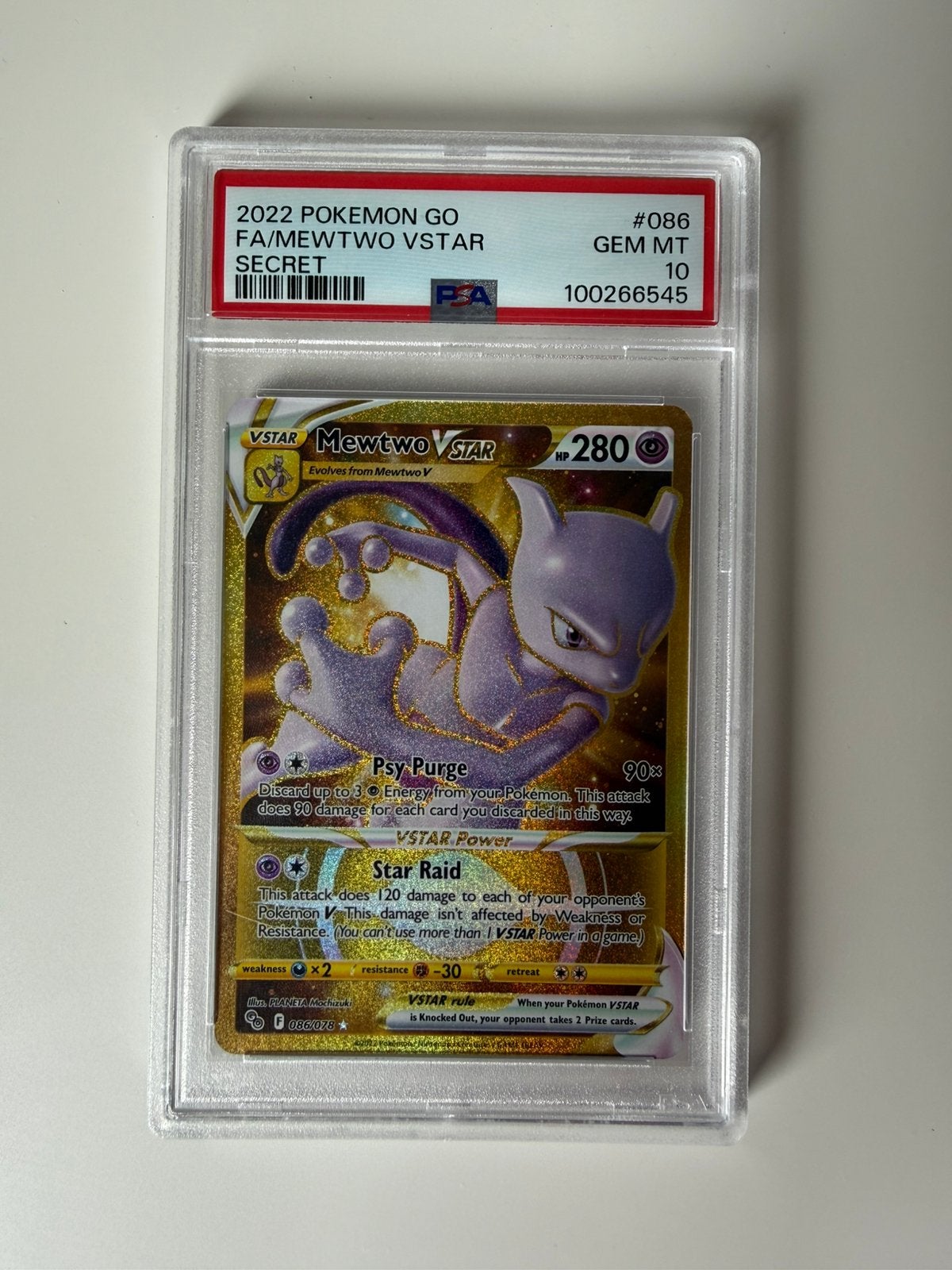 Mewtwo Vstar #86 PSA 10 | Pokemon GO, Hobby en Vrije tijd, Verzamelkaartspellen | Pokémon, Ophalen of Verzenden, Zo goed als nieuw